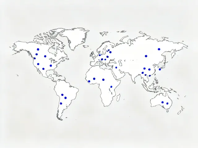Hypertherm global service and distribution network across 80+ countries